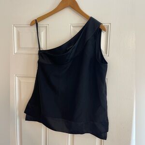 Chic Black One-Shoulder Top